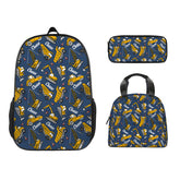 Personalized Yellow Tractor Name Custom Backpack